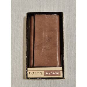 Genuine Vintage ROLFS Press Lock Key Kaddy Case - New